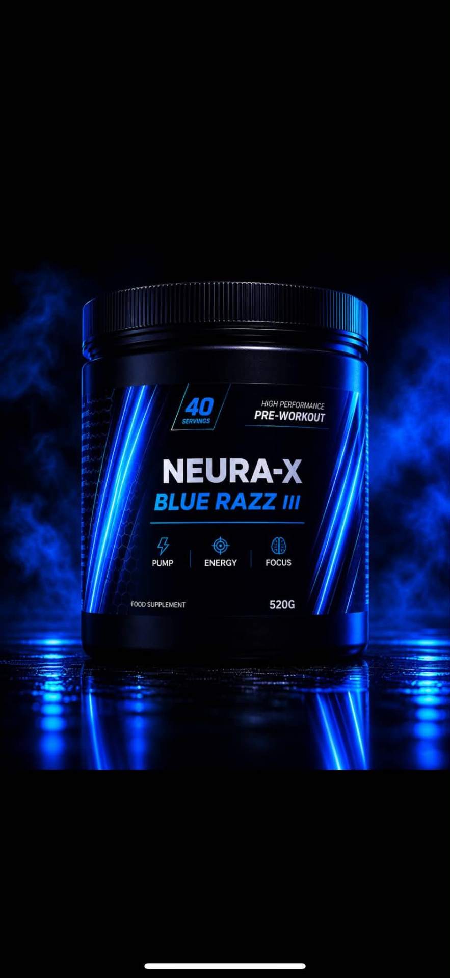 Neura-X Blue Razz pre-workout